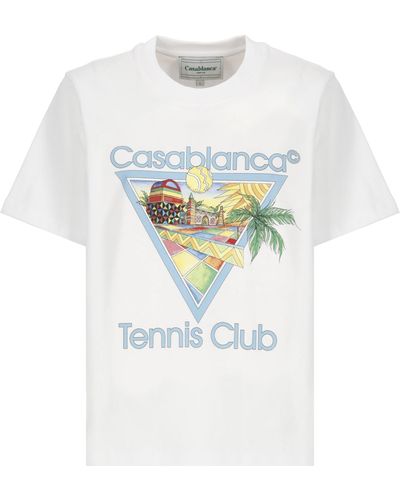 Casablancabrand Afro Cubism Tennis Club T-Shirt - White