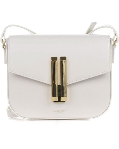 DeMellier London Vancouver Small Leather Shoulder Bag - White