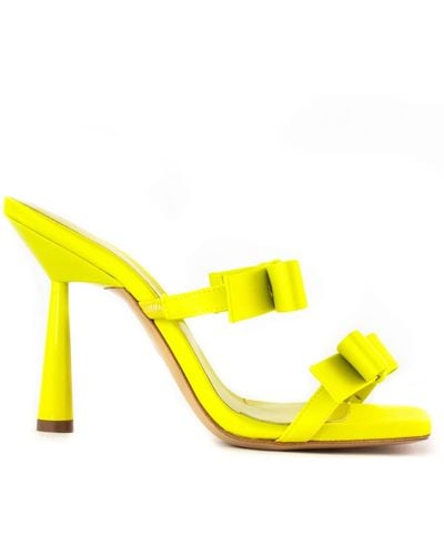 Gia Borghini Leather Sandal - Yellow