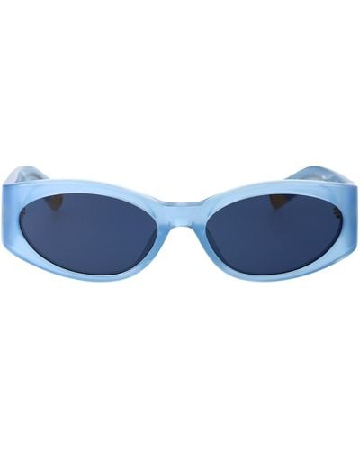 Jacquemus Oval Frame Sunglasses - Blue
