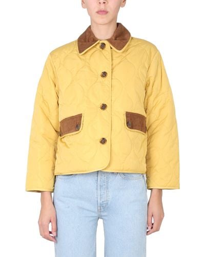 Barbour Quilted Jacket By Alexa Chung - Yellow