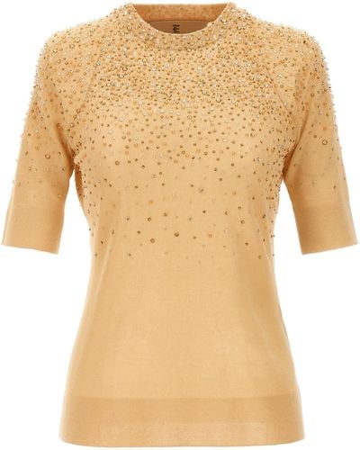 Ermanno Scervino Beads Sweater Sweater, Cardigans - Natural