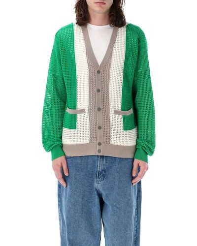 Obey Anderson 60S Cardigan - Green