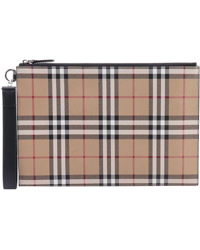 Pochette Portefeuille Biacci U.S.A Beige - Neuf Avec étiquettes, Fermeture Zip, Brassard