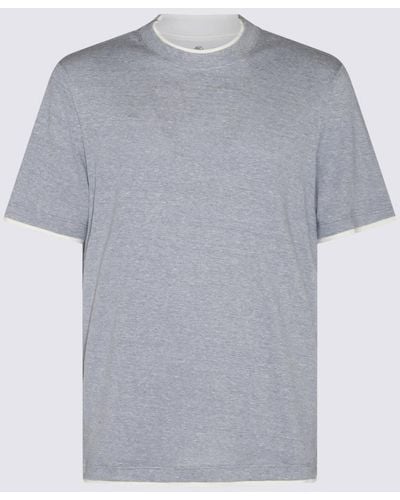 Brunello Cucinelli Cotton T-Shirt - Grey