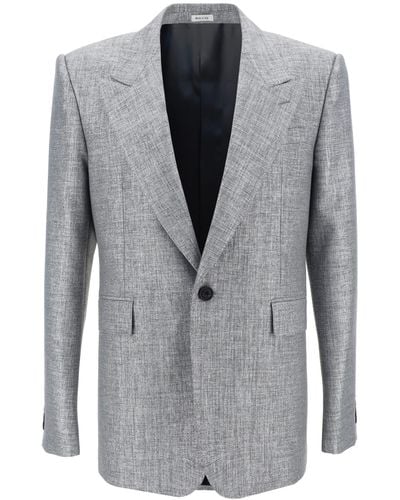 Alexander McQueen Blazer Jacket - Grey
