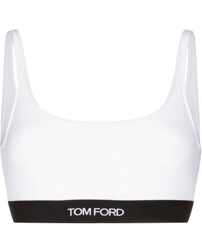 Tom Ford Bralette With Logo - White