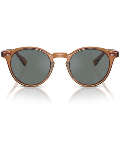 Oliver Peoples Ov5459Su Espresso Sunglasses - Metallic