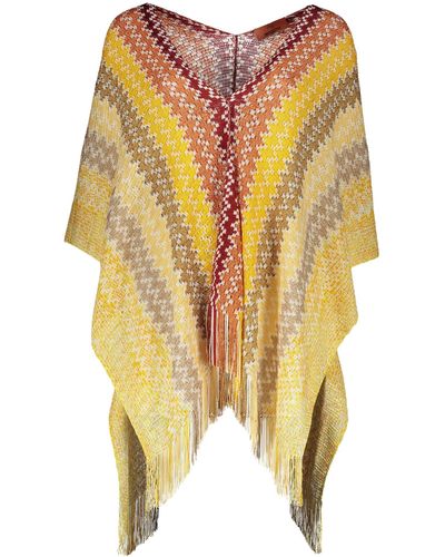 Missoni Asymmetric Wool Cape - Multicolour