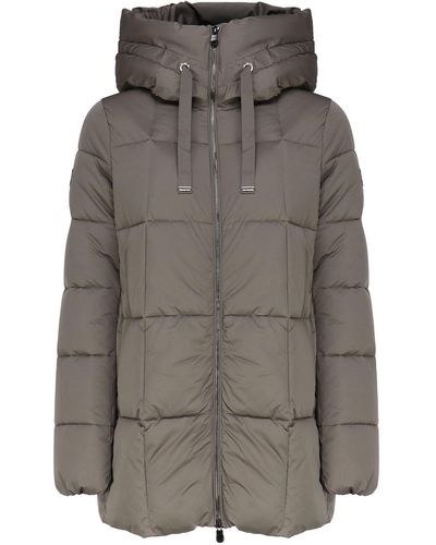 Save The Duck Padded Coat With Hood - Grey