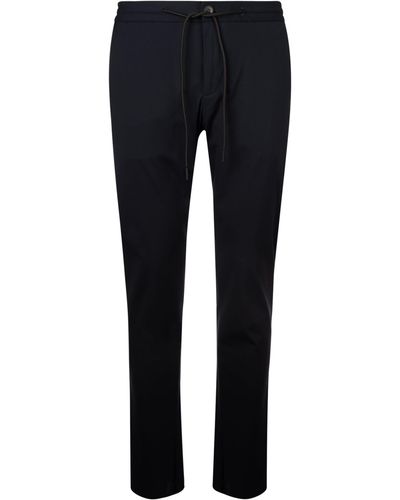 Tombolini Laced Ribbed Track Pants - Blue
