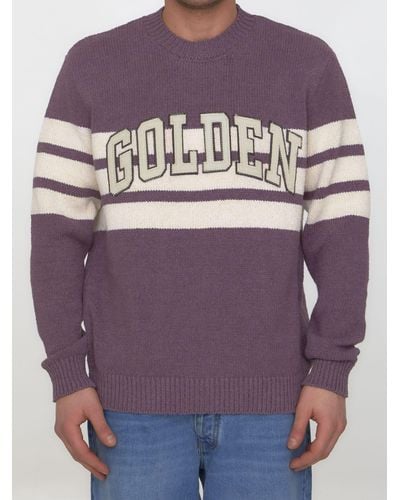 Golden Goose Journey College Sweater - Purple