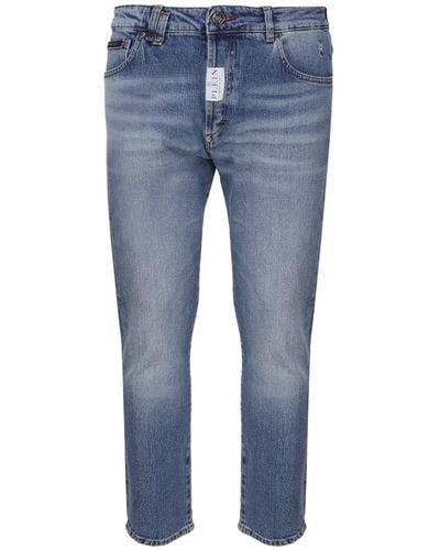 Philipp Plein Mid-Rise Skinny Jeans - Blue