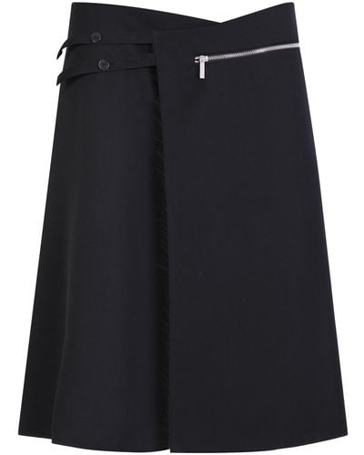 SAPIO Asymmetric Skirt - Black