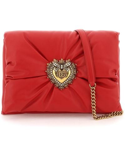 Dolce & Gabbana 'devotion' Soft Crossbody Bag - Red