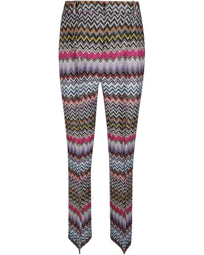 Missoni Zigzag Print Trousers - Multicolour