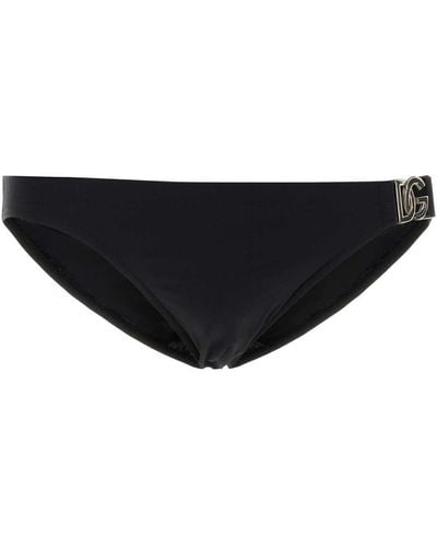Dolce & Gabbana Stretch Nylon Swimming Brief - Black