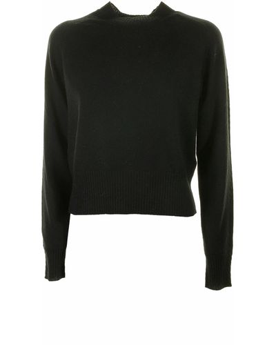 Seventy Sweater With Collar - Black
