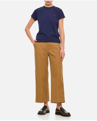Polo Ralph Lauren Wide Leg Chino Pants - Blue