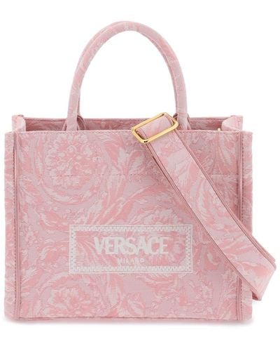 Versace Athena Barocco Small Tote Bag - Pink