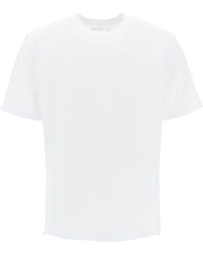 Sacai Side Zip T Shirt - White