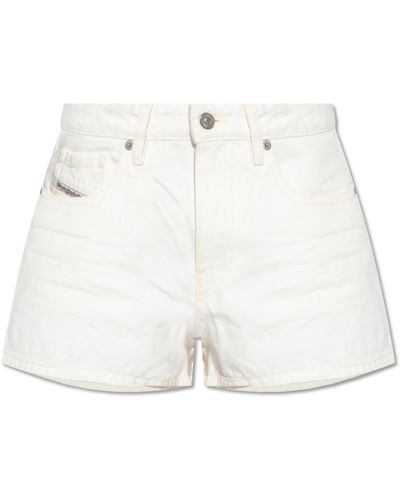 DIESEL De-yuba Denim Shorts - White