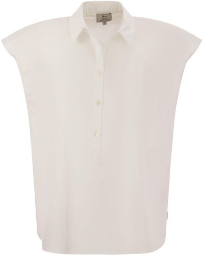 Woolrich Short-Sleeved Blouse - White