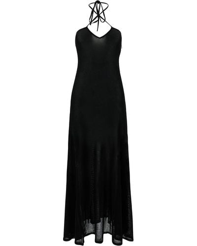Tom Ford Maxi Dress With Halterneck - Black