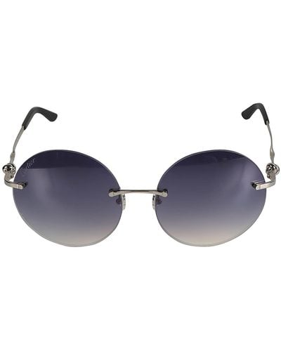 Cartier Round Classic Sunglasses - Blue
