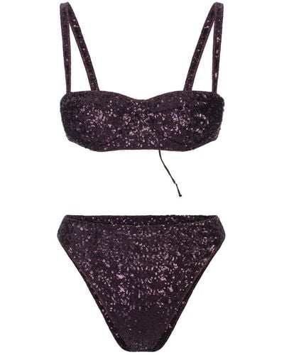 Oséree Sequined Bikini - Purple