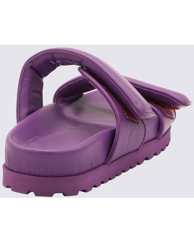 GIA X PERNILLE Leather Sandals - Purple