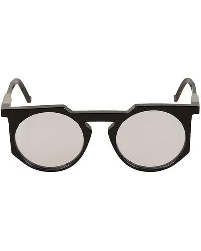 VAVA Clear Lens Round Frame Glasses Glasses - Black