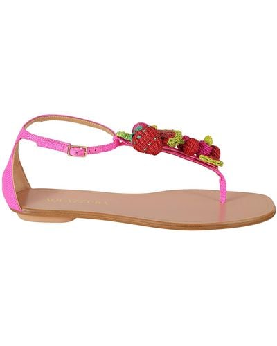 Aquazzura Strawberry Punch Sandals - Pink
