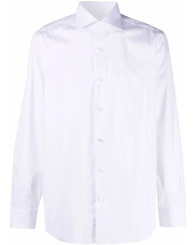 Barba Napoli Neck Shirt - White