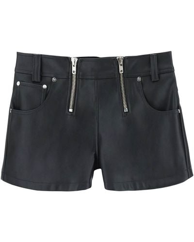GmbH Ghazal Faux Leather Shorts - Black