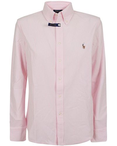 Polo Ralph Lauren Ls Str Heidi-long Sleeve-knit - Pink