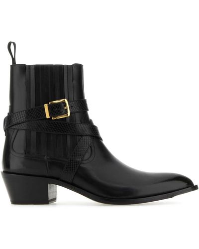 Bally Leather Varen Ankle Boots - Black