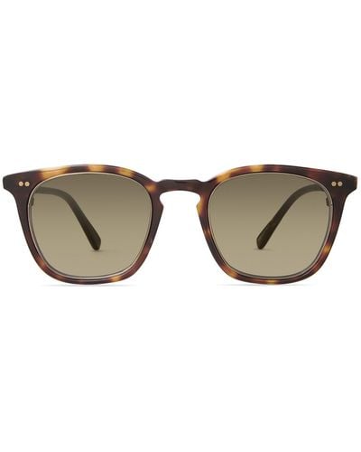 Mr. Leight Getty Ii S Honu Tortoise-Antique Sunglasses - Metallic