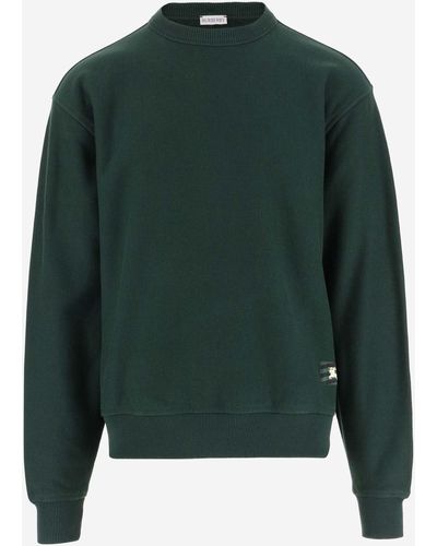 Burberry Cotton Sweatshirt With Logo - Green