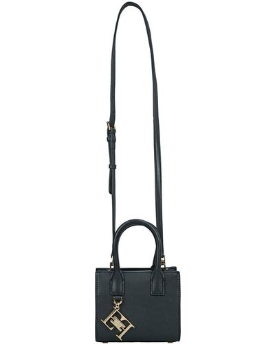 Elisabetta Franchi Mini Shopper Shoulder Bag - Black