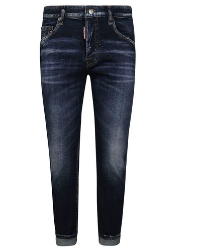 DSquared² 5 Pocket Stretch Jeans - Blue