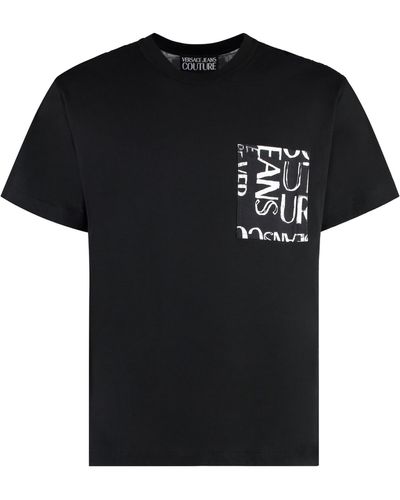 Versace Cotton Crew-neck T-shirt - Black