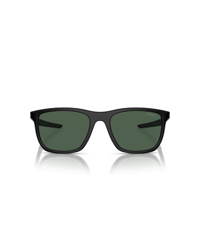 Prada Linea Rossa Ps 10Ws Matte Sunglasses - Green