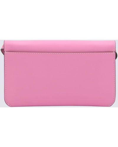 JW Anderson Leather Phone Bag - Pink