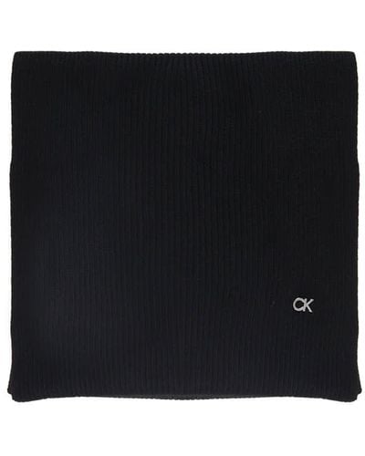 Calvin Klein Wool Blend Scarf - Black