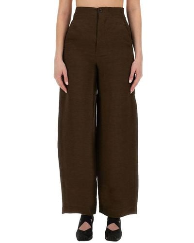 Uma Wang Trousers Pitti - Brown