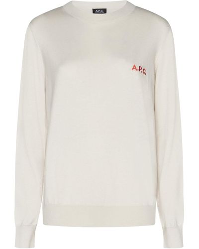 A.P.C. Sweaters - White
