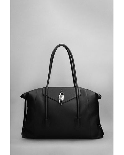 Givenchy Antigona Lock Soft Hand Bag In Viscose - Gray