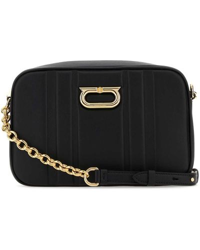 Ferragamo Leather Crossbody Bag - Black