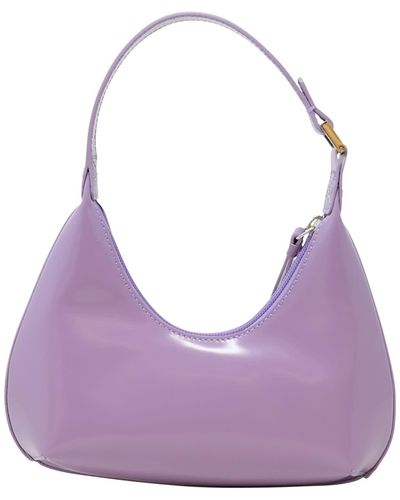 BY FAR Baby Amber Haze Patent Leather Handbag - Purple